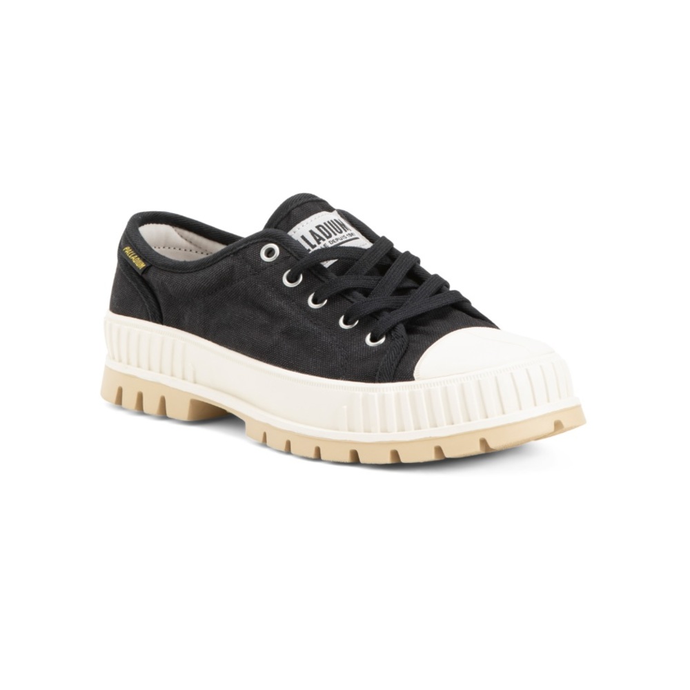 NEW Palladium Black & White Low Top Cleat Sneakers Women’s Size 14.5